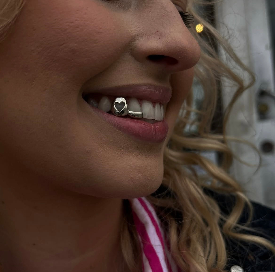 Heart Window Inlay Custom Made Grillz