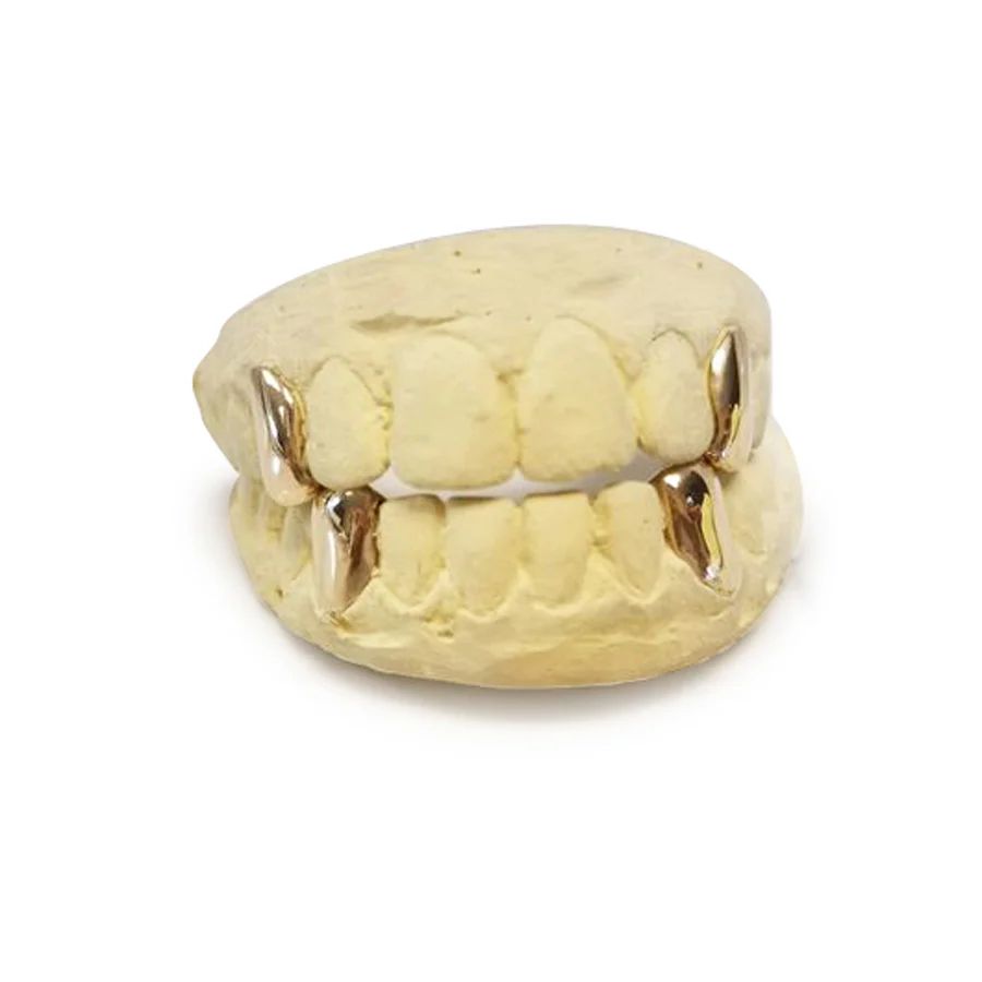 Four (4) Single Plain Caps Custom Made Grillz