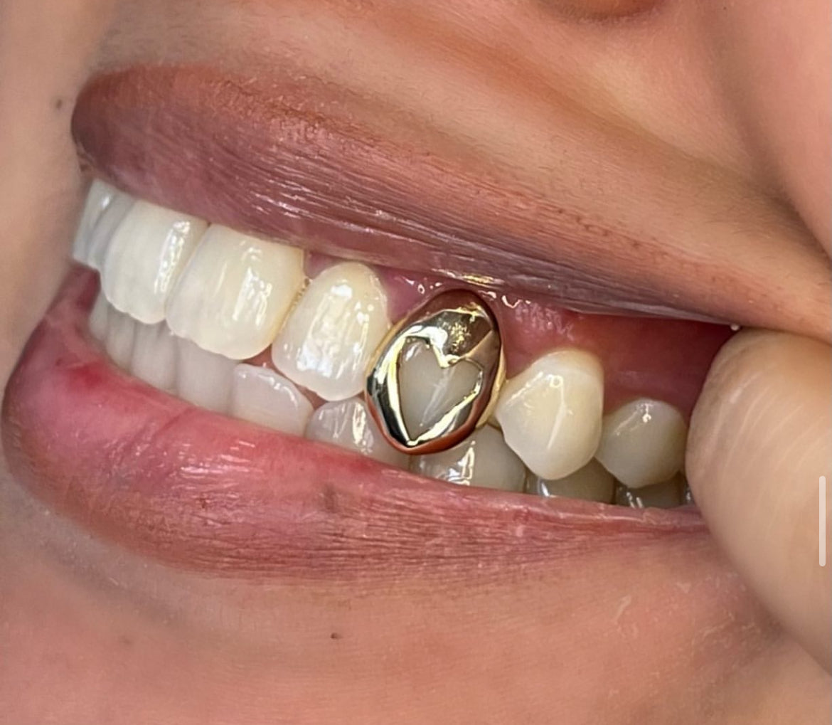 Heart Style Window Custom Made Grillz